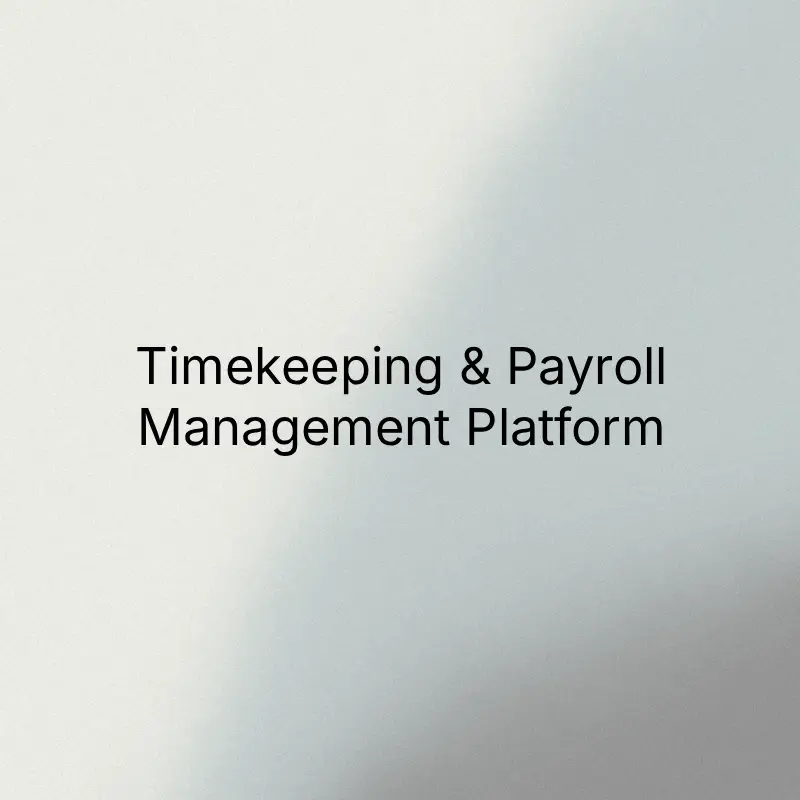 Staff timekeeping and payroll management platform case study banner